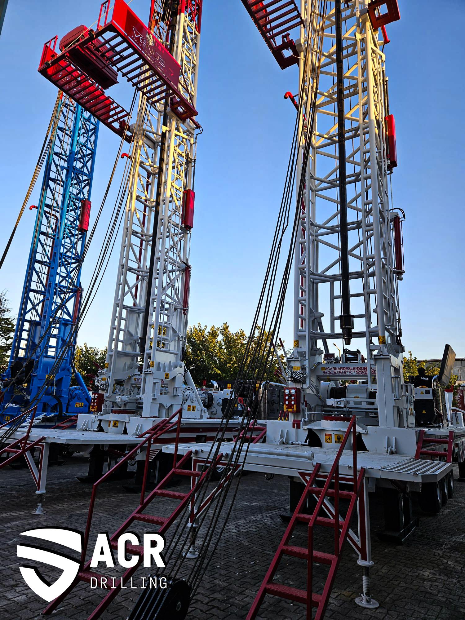 CAT C18 Twin Turbo 700 HP ACR Drilling Acarkardesler Sondaj worldwide borehole water well drilling rig